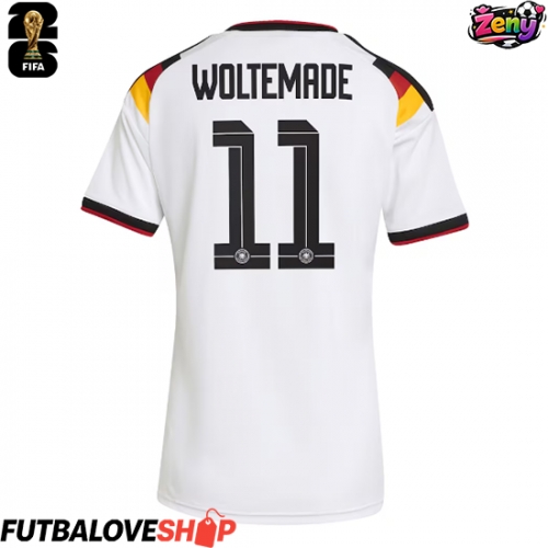Dres Nemecko Nick Woltemade #11 Domáci pre Ženy MS 2026 Krátky Rukáv